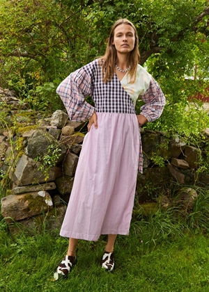 Paula wrap kjole Purple Mix Sissel Edelbo 